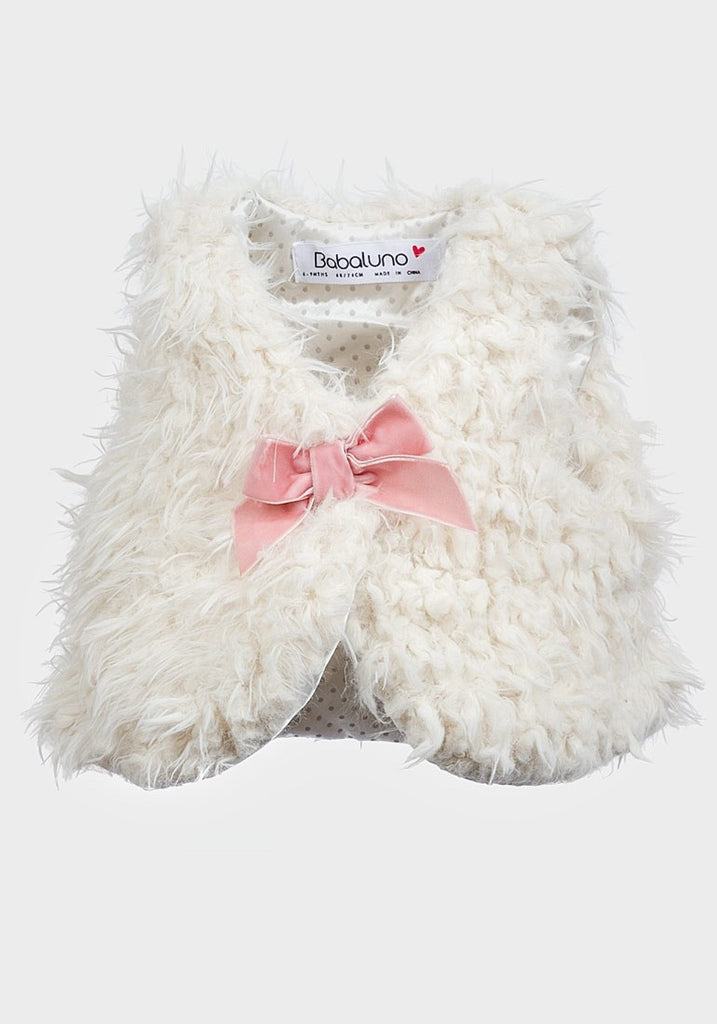 Babaluno Baby Faux Lamb Fur Gilet My Little Stars by Isabelle
