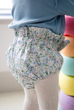 Blue & Pink Floral Bloomers with Bow