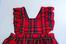 Red Tartan Frilly Pinafore Dress