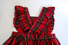 Red Tartan Frilly Pinafore Dress