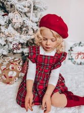 Red Tartan Frilly Pinafore Dress