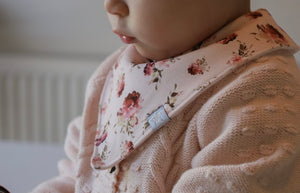 Pink Floral - Dribble Bib