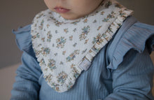 Floral Muslin Ruffle - Dribble Bib