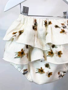 Ruffle Muslin Bloomers - Autumn Cream Floral