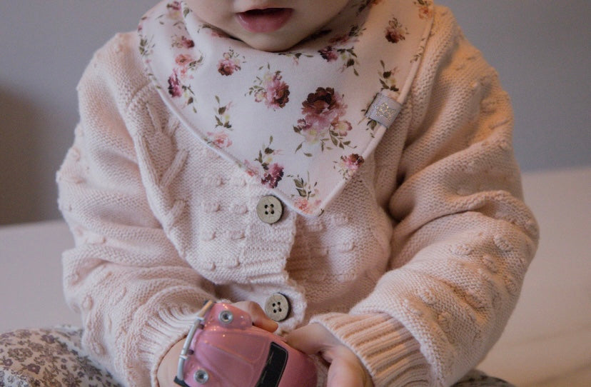 Pink Floral - Dribble Bib