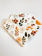 Pumpkin Floral - Organic Dribble Bib