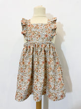 Autumn Floral- Frilly Pinafore Dress