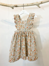 Autumn Floral- Frilly Pinafore Dress