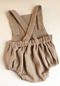 Muslin Ruffle Romper - various colour option