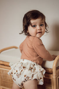 Ruffle Muslin Bloomers - Autumn Cream Floral