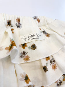 Ruffle Muslin Bloomers - Autumn Cream Floral