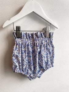 Blue Mini Floral Bloomers 3-6mths
