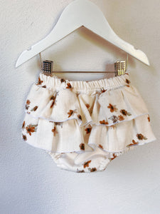 Ruffle Muslin Bloomers - Autumn Cream Floral