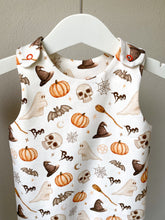 Dungarees Romper - Halloween Boo 3-6mths