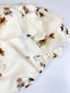 Ruffle Muslin Bloomers - Autumn Cream Floral
