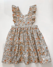 Autumn Floral- Frilly Pinafore Dress