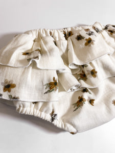 Ruffle Muslin Bloomers - Autumn Cream Floral