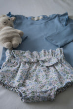 Blue & Pink Floral Bloomers with Bow