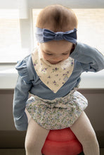 Blue & Pink Floral Bloomers with Bow