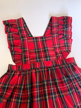Red Tartan Frilly Pinafore Dress