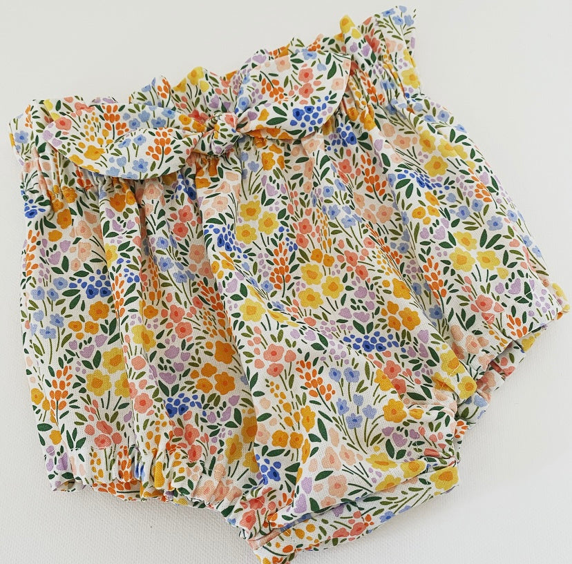 Spring Bloom Bloomers with Bow