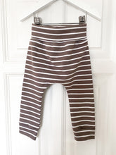NEW Skinny Joggers- Latte Brown Stripes