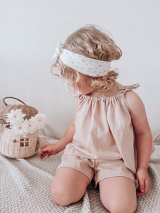 Blush Pink Linen Swing Set