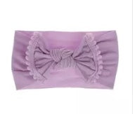 Stretchy Pom Pom Bow Headbands