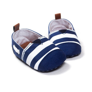 Navy Stripes Baby Shoes