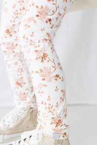 Dusty Rose Hydrangea Leggings