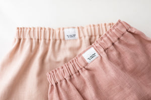 Aurora Linen Frilly Skirt - Blush Pink