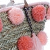 Pink Coral Pom Pom Bag