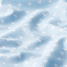 Moses Basket Fitted Sheet - Blue Stars