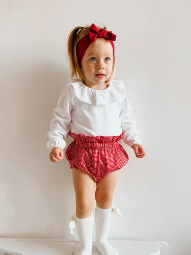 Red Small Gingham Bloomers