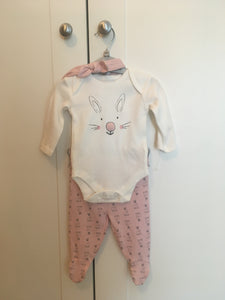 Cute Bunny Baby Girl Set