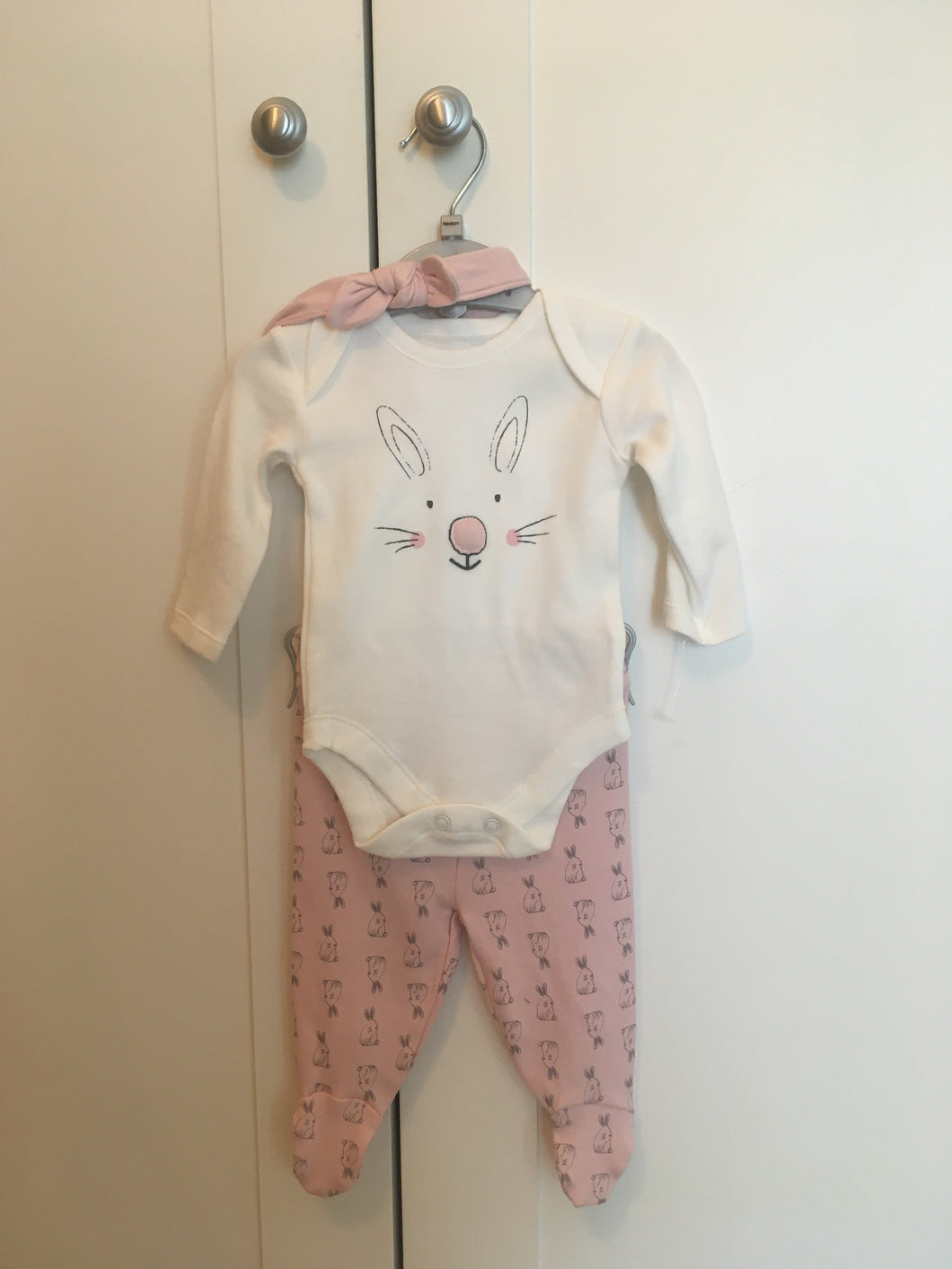 Cute Bunny Baby Girl Set