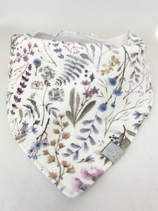 Lilac Wildflowers - Dribble Bib