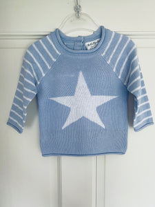 Rock a Bye Baby Blue Star Knitted Set