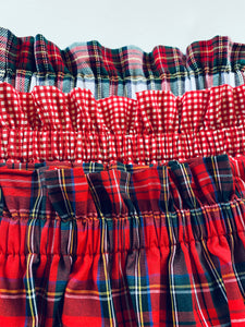 Red & White Tartan Brushed Cotton Bloomers