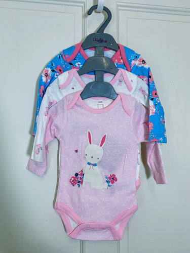 Lily & Jack 3Pk Pink & Blue Bodysuits