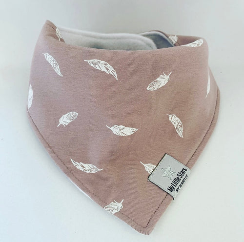 Heather Feathers Dribble Bib