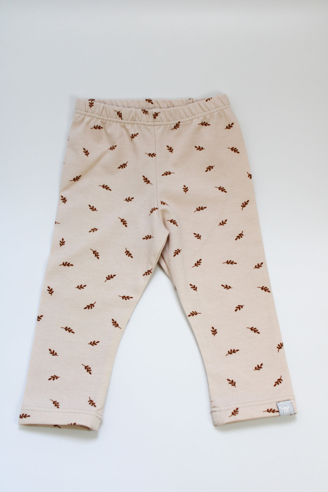 MLS Leggings - Nude Leaves 1-2Yrs