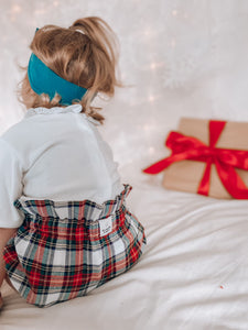 Red & White Tartan Brushed Cotton Bloomers