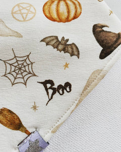 Limited Edition - Halloween Boo  Organic Dribble Bib