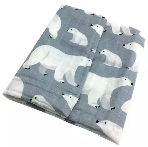 Muslin Square - Polar Bear