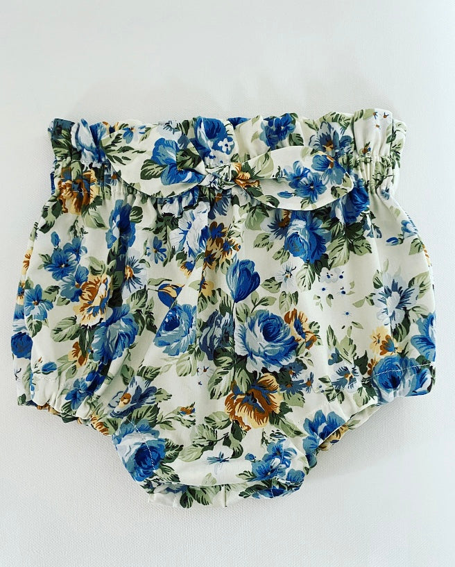 MLS Original Bloomers with Bow - Vintage Rose Blue
