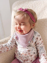 Pastel Lilac Waffle - Dribble Bib
