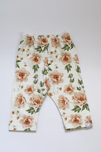 MLS Leggings - Coral Blooms 0-3Mths