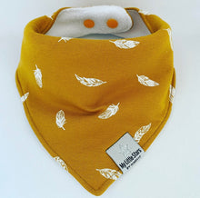 Mustard Feathers Dribble Bib