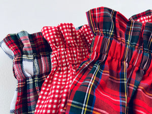 Red & White Tartan Brushed Cotton Bloomers